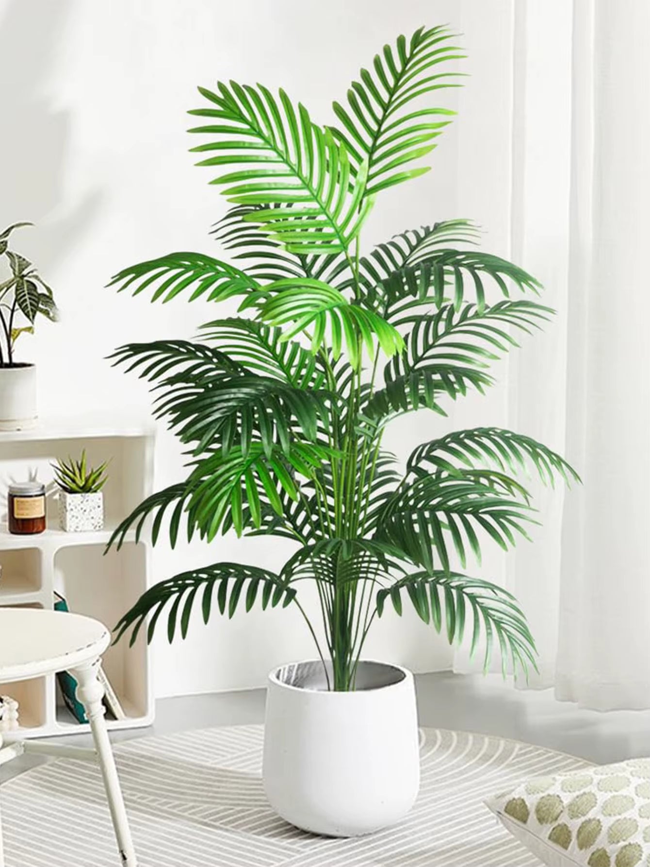 70-120Cm Large Artificial Palm Tree Plastic Turtle Back Plants Leaf Schefflera Tropical Tree Home Office Party Outdoor Decor
