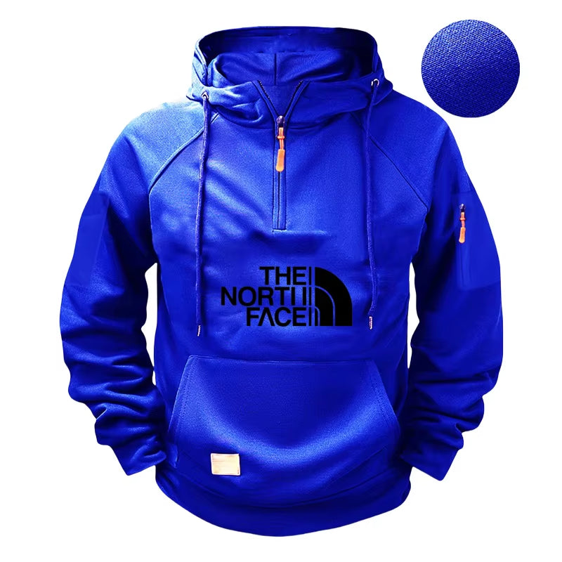 Men'S Casual Sports Long-Sleeved Hooded Large-Sized Sweatshirt and Fashionable Fitness Pullover for Autumn and Winter 2025