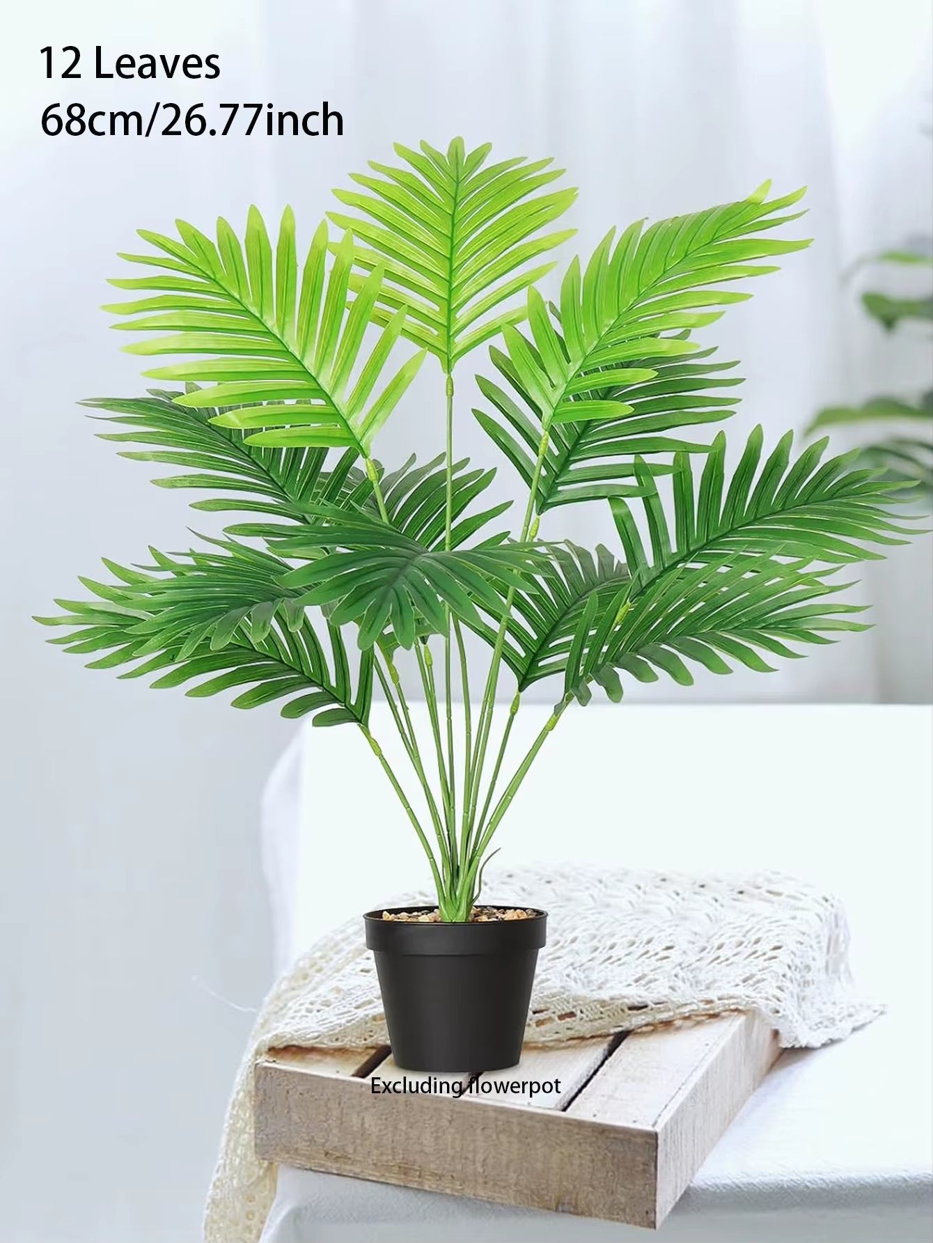 70-120Cm Large Artificial Palm Tree Plastic Turtle Back Plants Leaf Schefflera Tropical Tree Home Office Party Outdoor Decor