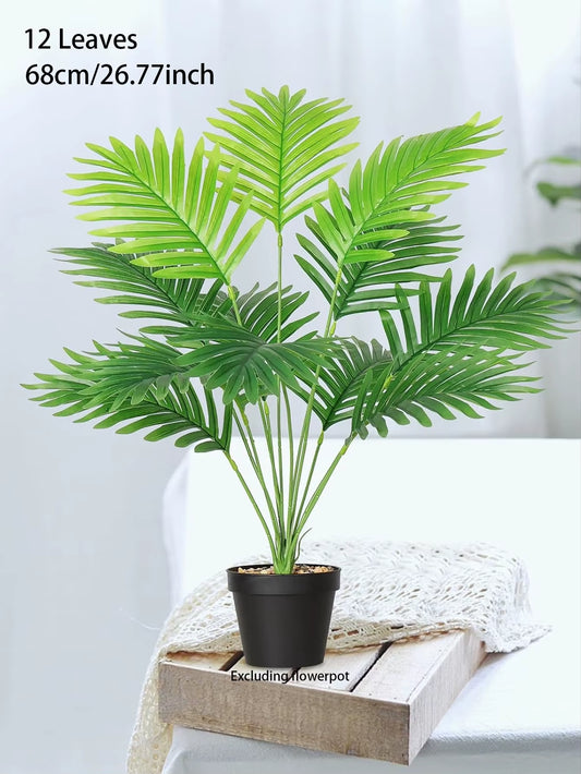 70-120Cm Large Artificial Palm Tree Plastic Turtle Back Plants Leaf Schefflera Tropical Tree Home Office Party Outdoor Decor