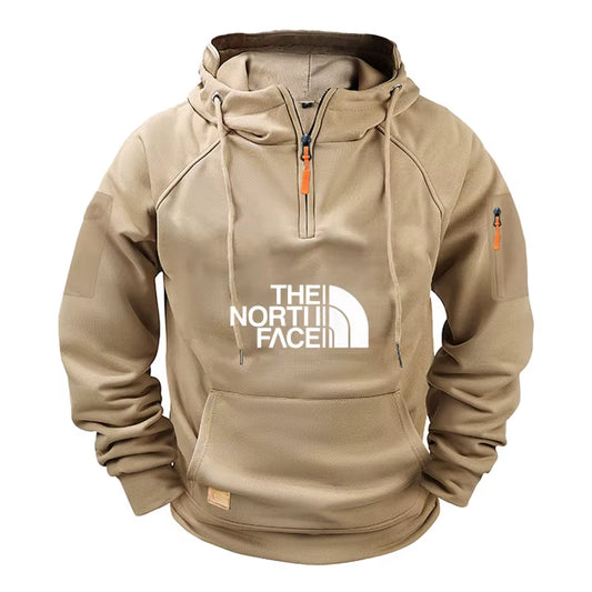 Men'S Casual Sports Long-Sleeved Hooded Large-Sized Sweatshirt and Fashionable Fitness Pullover for Autumn and Winter 2025