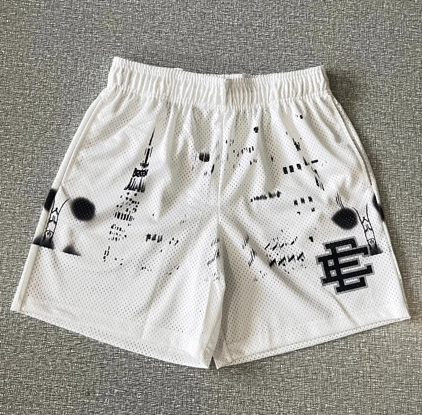 EE  Men Beach Board Shorts Fitness Training Workout Sport Short Pants Summer Gym Jogging Mesh Casual Shorts