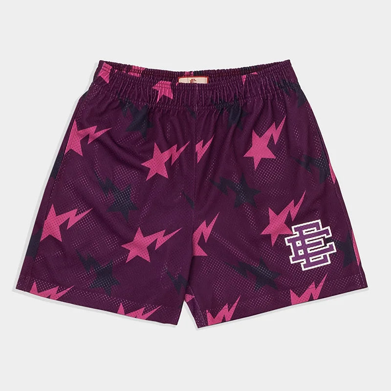 EE  Men Beach Board Shorts Fitness Training Workout Sport Short Pants Summer Gym Jogging Mesh Casual Shorts