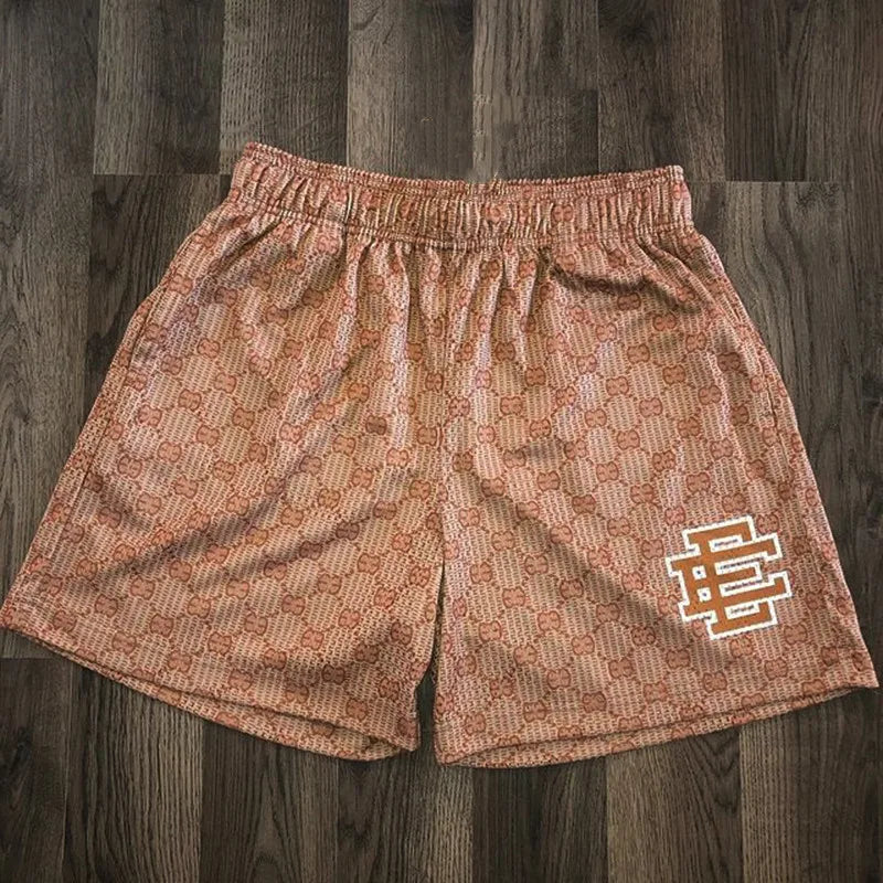 EE  Men Beach Board Shorts Fitness Training Workout Sport Short Pants Summer Gym Jogging Mesh Casual Shorts