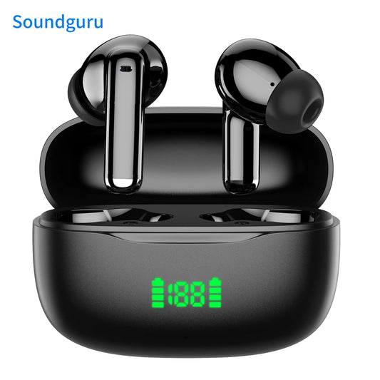 2025 Original Bluetooth Earbuds ENC Earphones Noise Cancellation TWS Wireless ENC Headset Digital Display Headphones with Mic