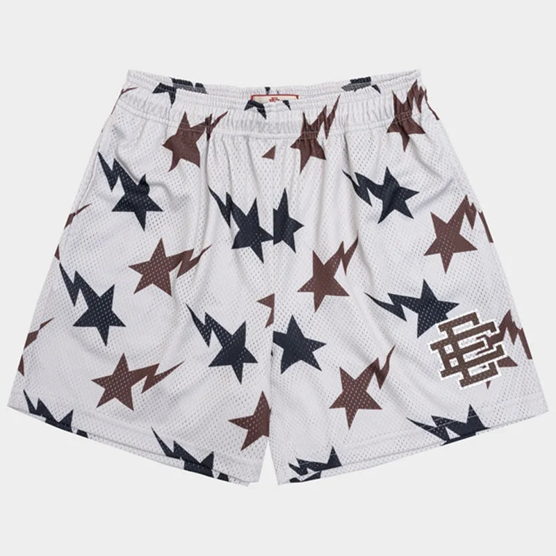 EE  Men Beach Board Shorts Fitness Training Workout Sport Short Pants Summer Gym Jogging Mesh Casual Shorts