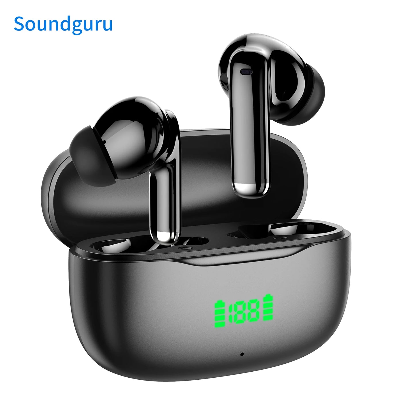 2025 Original Bluetooth Earbuds ENC Earphones Noise Cancellation TWS Wireless ENC Headset Digital Display Headphones with Mic
