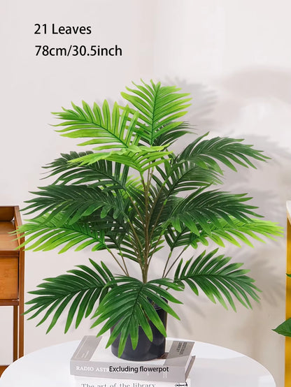 70-120Cm Large Artificial Palm Tree Plastic Turtle Back Plants Leaf Schefflera Tropical Tree Home Office Party Outdoor Decor