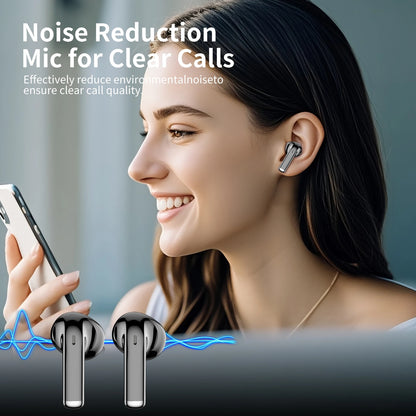 2025 Original Bluetooth Earbuds ENC Earphones Noise Cancellation TWS Wireless ENC Headset Digital Display Headphones with Mic