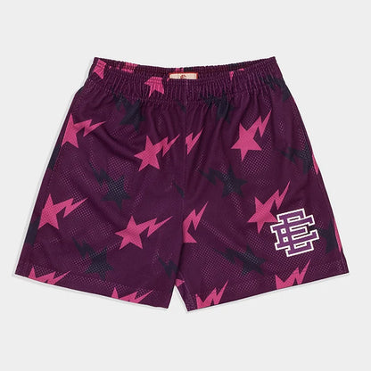 EE  Men Beach Board Shorts Fitness Training Workout Sport Short Pants Summer Gym Jogging Mesh Casual Shorts