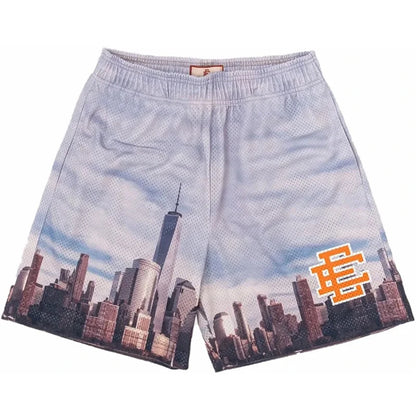 EE  Men Beach Board Shorts Fitness Training Workout Sport Short Pants Summer Gym Jogging Mesh Casual Shorts