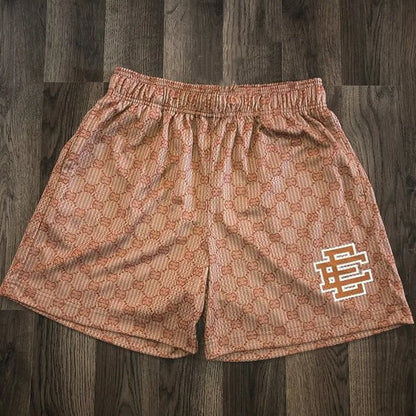 EE  Men Beach Board Shorts Fitness Training Workout Sport Short Pants Summer Gym Jogging Mesh Casual Shorts