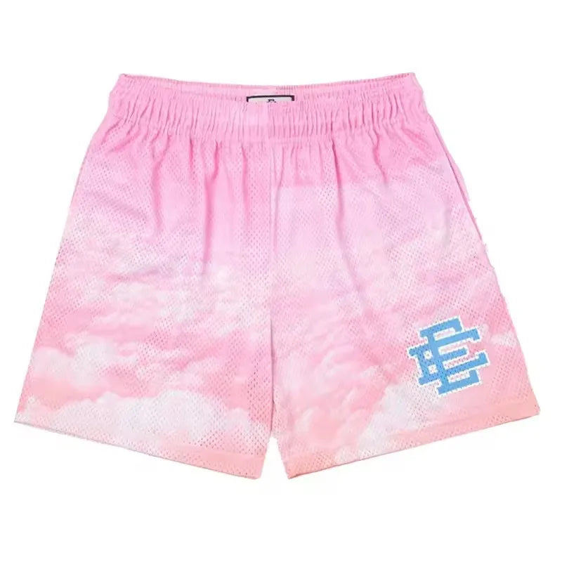 EE  Men Beach Board Shorts Fitness Training Workout Sport Short Pants Summer Gym Jogging Mesh Casual Shorts