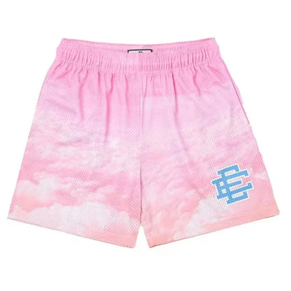 EE  Men Beach Board Shorts Fitness Training Workout Sport Short Pants Summer Gym Jogging Mesh Casual Shorts