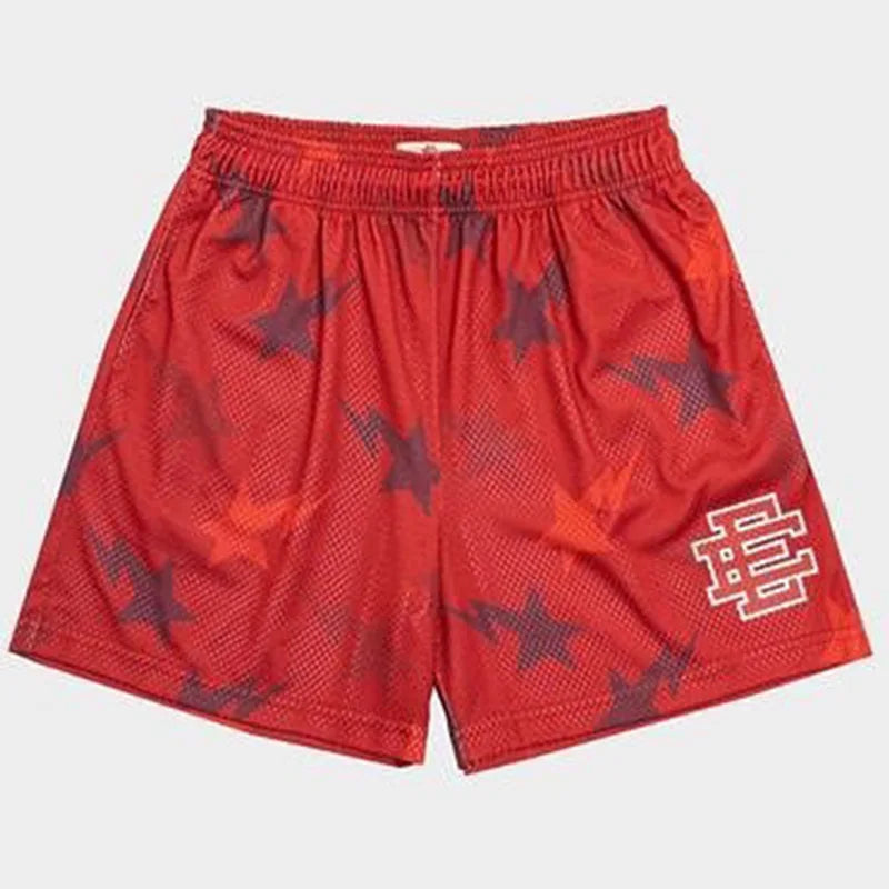 EE  Men Beach Board Shorts Fitness Training Workout Sport Short Pants Summer Gym Jogging Mesh Casual Shorts