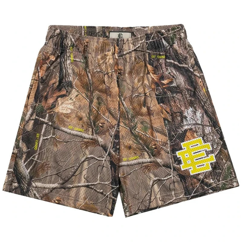 EE  Men Beach Board Shorts Fitness Training Workout Sport Short Pants Summer Gym Jogging Mesh Casual Shorts