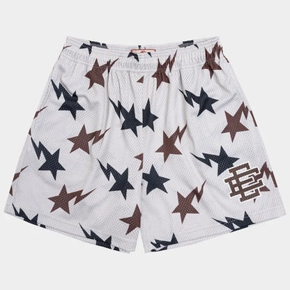 EE  Men Beach Board Shorts Fitness Training Workout Sport Short Pants Summer Gym Jogging Mesh Casual Shorts