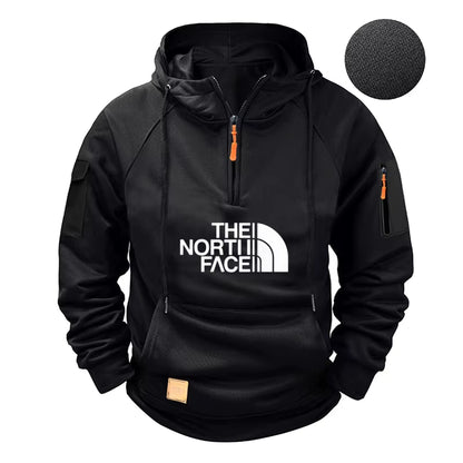 Men'S Casual Sports Long-Sleeved Hooded Large-Sized Sweatshirt and Fashionable Fitness Pullover for Autumn and Winter 2025